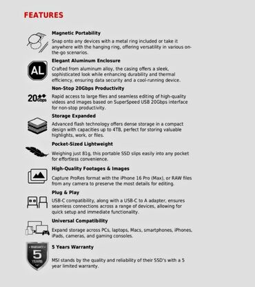 SSD diskləri: SSD disk MSI, 1 TB, Yeni -da lalafo.az — 13 SSD diskləri: SSD disk MSI, 1 TB, Yeni — 13