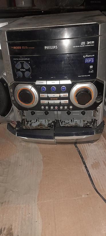 Musiqi mərkəzləri: Philips FW-M355 MP3/CD Mini Hi-Fi System - 3 diskli CD çalarını (3CD — 6