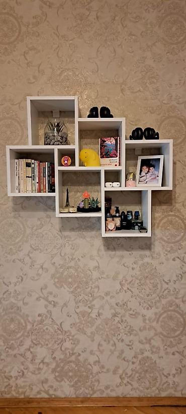 Rəflər: Divar üçün modul rəf sistemi - Rəng: ağ - Material: laminat/MDFlam — 1