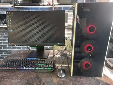 Masaüstü kompüterlər və iş stansiyaları: I5 9400f Ram 20 gb Ssd 256 elave 1 tb hdd Gtx 750 ti Monitor hp 144hz