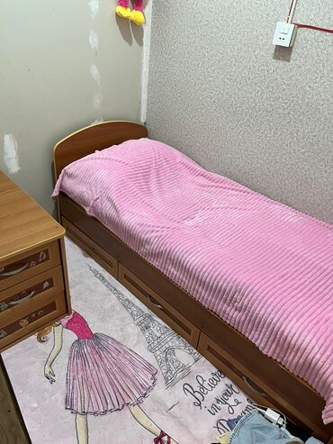 şirin uşaq şəkilləri: Для девочки, Односпальная кровать, Комод