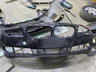 bmw diski type 0: BMW üçün ön bamper - Rəng: qara (parlaq). - Material: plastik — 1