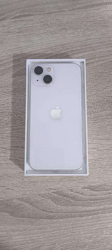 IPhone 13, Б/у, 128 ГБ, Старлайт, Чехол, Кабель, Коробка, 75 %