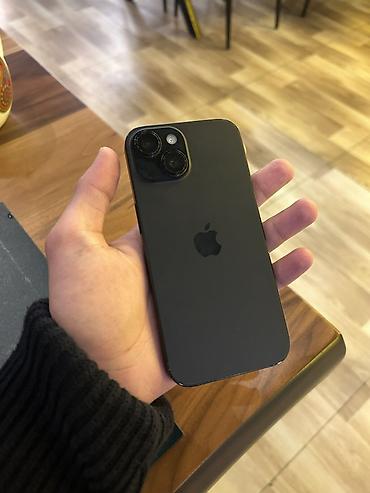 iphone 15 adapter: IPhone 15, Qara, Simsiz şarj — 1