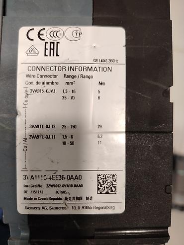 elektro mişar: Siemens Elektrik avtomat, 3 faza — 9