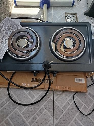 Техника для кухни: İki gözlü elektrikli soba/plita Xüsusiyyətlər: - 2 ədəd spiral — 1