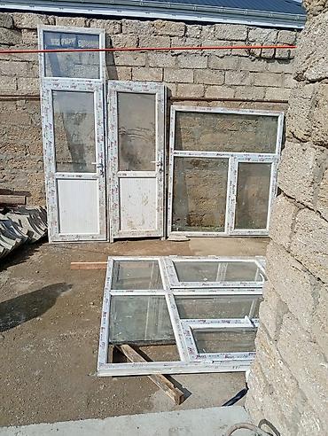 plastik qapi pencere kreditle: Plastik pəncərə və qapı dəsti - Material: PVC profil (üzərində — 6