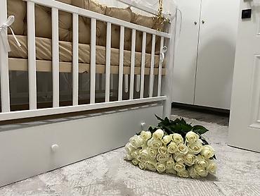 mn m: Детская кроватка с балдахином и выдвижным ящиком Ортопедический — 2