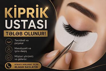 Kiprik ustası tələb olunur. ✅ 60/40 və ya 70/30 faiz sistemi ilə lalafo.az -da Kiprik ustası tələb olunur. ✅ 60/40 və ya 70/30 faiz sistemi ilə