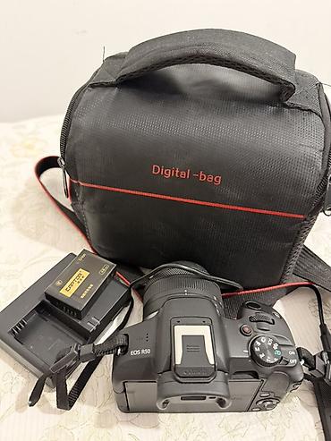 пушка для натяжной: Canon EOS R50 с объективом RF-S 18–45mm F4.5–6.3 IS STM Состояние — 3
