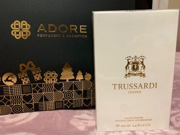 trussardi ətrinin qiyməti: Trussardi donna parfum 100ml. Adore-dan hədiyyə alınıb. Açılmayıb