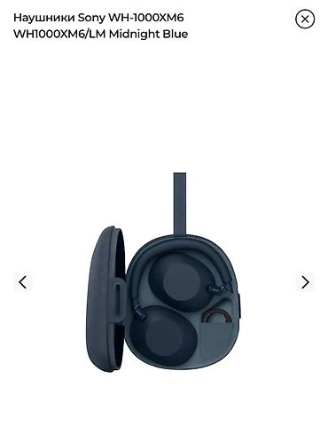 mikro nausnik satilir: Sony WH‑1000XM6 (WH1000XM6/LM) qulaqlıq – Midnight Blue - Aktiv — 3