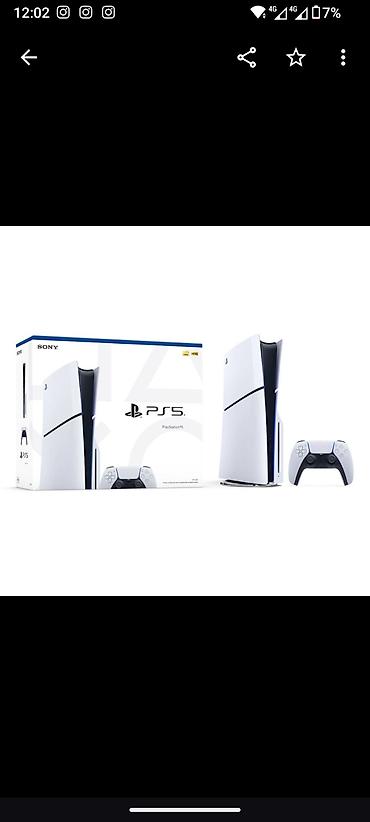 ağa playstation: Yeni Sony PlayStation 5 – 1TB Konsol - Model: 2026 - Yaddaş: 1TB - — 3