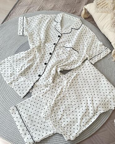 Пижамы: Пижама, Муслин, Китай, На пуговицах, 2XL, M, L — 9