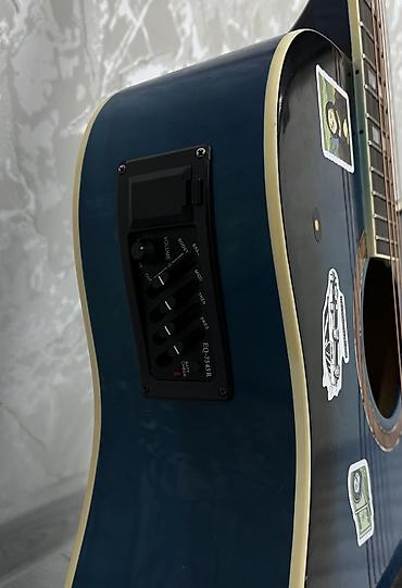 Гитары: Электроакустическая гитара с вырезом (cutaway), цвет – синий градиент — 7