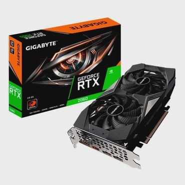 nvidia: Видеокарта Gigabyte GeForce RTX 2060, 6 ГБ, Б/у