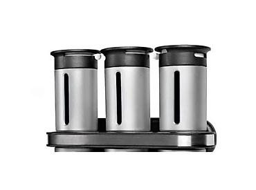 Ostala kuhinjska oprema: Zidni stalak za začine sa 6 dozera - Set sadrži zidni nosač i 6 — 3