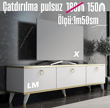 kreditle mebel: Yeni, Düz TV altlığı, Polkasız, Laminat — 1