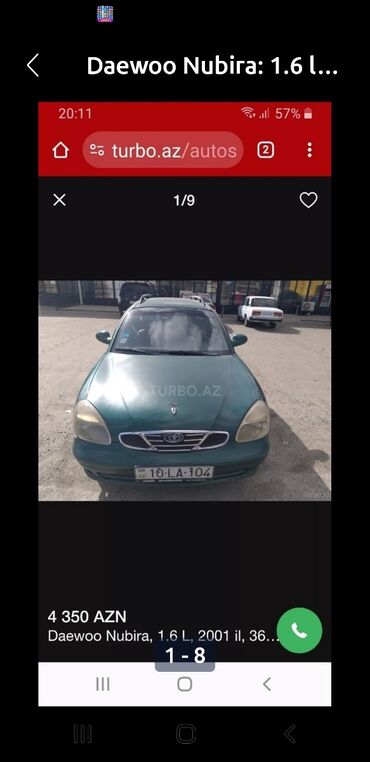 daewoo ravon arenda: Daewoo Nubira: 1.6 l | 2001 il Universal