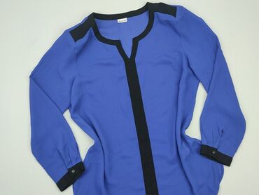 niebieska satynowe bluzki: Blouse, 3XL (EU 46), condition - Perfect