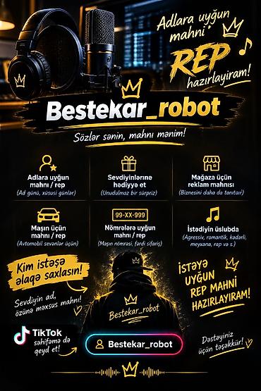 yeni zeng mahnıları: Xüsusi sifarişlə rep/mahnı hazırlanması xidməti – Bestekar_robot — 1