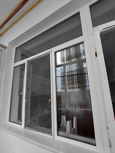 plastik setka qapi: PVC pəncərə və qapı üçün ağ rəngli torlu (anti-moxel) açılan çərçivə — 3