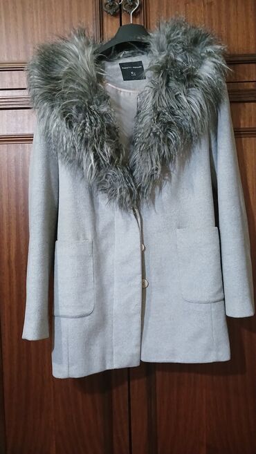 пальто женское: Palto M (EU 38), rəng - Boz