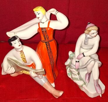 старинные напольные часы для дома: Heykəlcik, 1960 il, Farfor, SSRİ