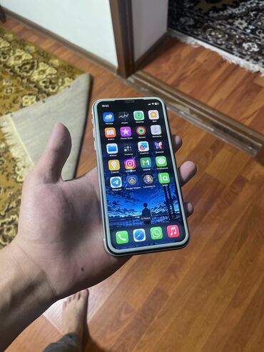 мобильные телефоны самсунг: IPhone 11, Б/у, 128 ГБ, Белый, Защитное стекло, Кабель, Коробка, 71 %