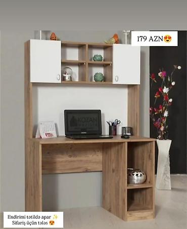 işlənmiş ofis stolu: Düz masa, Stulsuz, Polkalı, Siyirməli, Azərbaycan, Sadə laminat — 7