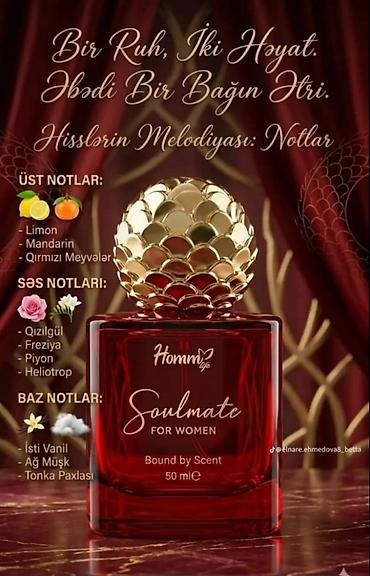 Homm Life Soulmate For Women – ətir, 50 ml Tərkib və notlar: - Üst
