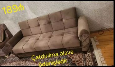 Masa və oturacaq dəstləri: Divan, Yeni, Açılan, Bazalı, Parça, Ödənişli çatdırılma