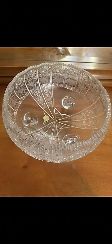 Meyveqabi bohema - Material: qalın kənaətli şüşə (kristal görünüşlü)