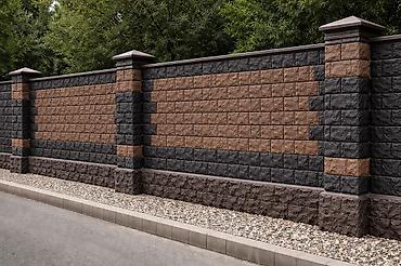 Заборы из пескоблока: Заборы из пескоблока — 3