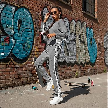 спортивные костюмы женские: Спортивный костюм, Свитшот, S, M, L — 1