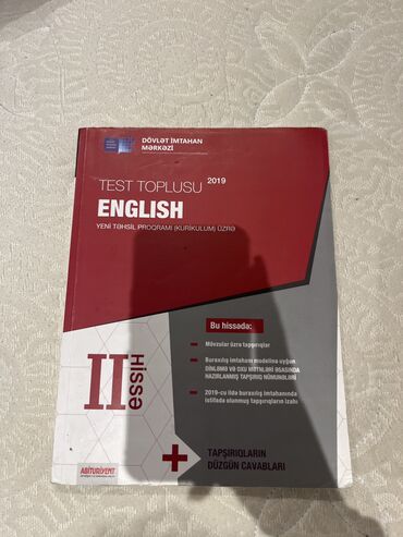 new english file qiymeti: Test toplusu English 2019 2 hissə