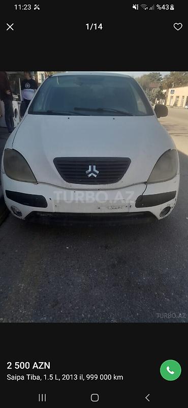 accent 2013: Saipa Tiba: 1.5 l | 2013 il 999000 km Sedan — 1