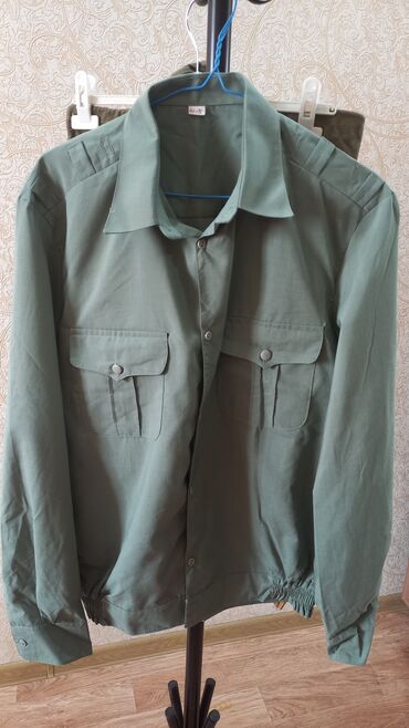 рубашка 48: Рубашка 4XL (EU 48), цвет - Зеленый