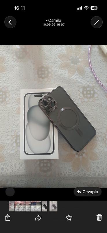 apple iphone 15 pro: IPhone 15, 128 GB, Qara, Zəmanət, Barmaq izi, Simsiz şarj — 4