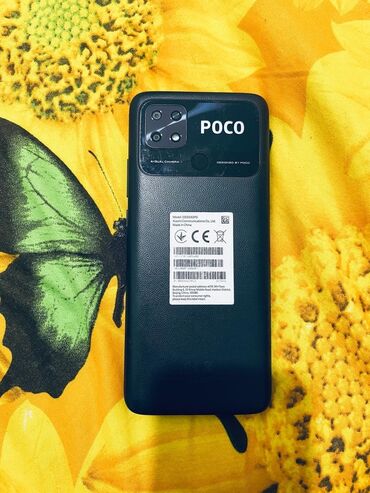 Poco: Poco C40, Новый, 64 ГБ, цвет - Черный, 2 SIM