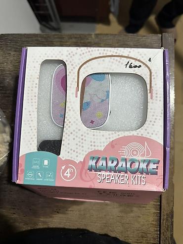 музыкальный сигнал: Детский караоке-набор Karaoke Speaker Kits Комплект: - Портативная — 2