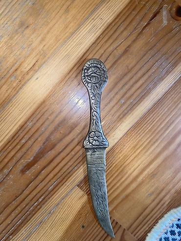 sapı: Bürünc dekorativ bıçaq - Material: bürünc (tam metal), təkparça tökmə — 1