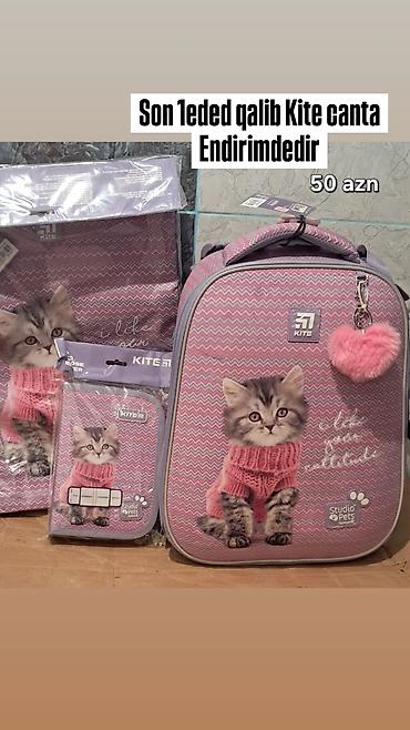 çanta kisi: Kite məktəb çantası – Studio Pets dizaynı - Rəng: çəhrayı-bənövşəyi — 1