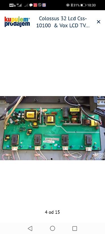 Aksesoari za TV i video: Delovi za LCD televizore – Colossus 32" CSS-10100 i Vox LCD TV 3211 — 5