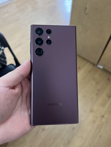Samsung: Samsung Galaxy S22 Ultra, Б/у, 256 ГБ, цвет - Красный, 2 SIM