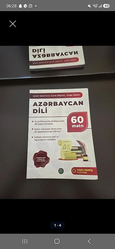 Kitablar və jurnallar: “Azerbaycan Dili – 60 mətn” hazırlıq kitabı - Müəlliflər: Ayten — 1