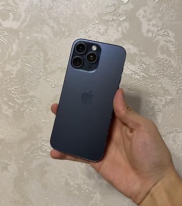IPhone 15 Pro Max, Б/у, 256 ГБ, Blue Titanium, 100 %