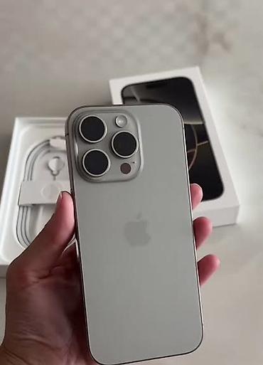iphone 13 pro islenmis: IPhone 16 Pro, 256 GB, Natural Titanium, Face ID, Simsiz şarj, Sənədlərlə — 1