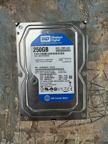 Жесткие диски, переносные винчестеры: Накопитель, Б/у, Western Digital (WD), HDD, Для ПК