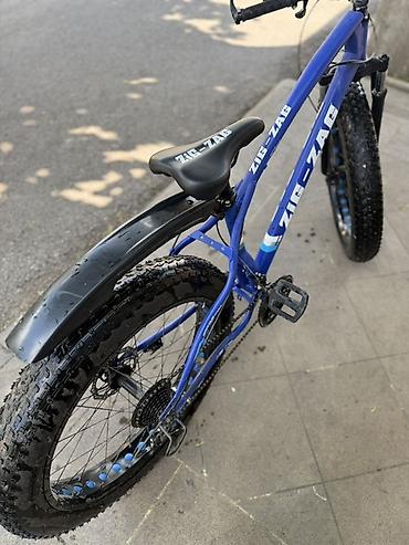 velosipedlə: Zig-Zag fatbike velosiped Real Aliciya Endirim😍 - Rəng: mavi - Karkas — 5